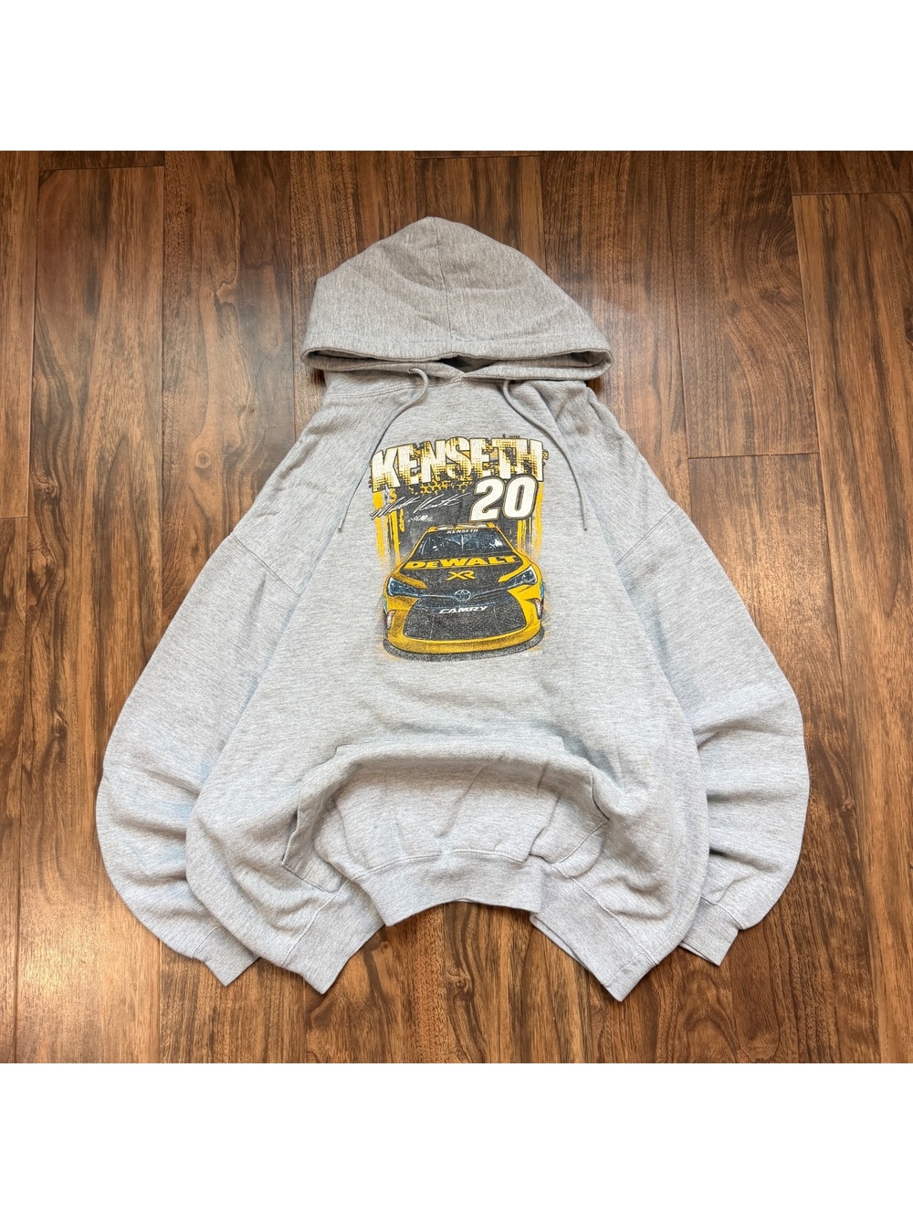Vintage NASCAR Matt Kenseth 20 Camry DeWalt Hoodie Size ~XXL